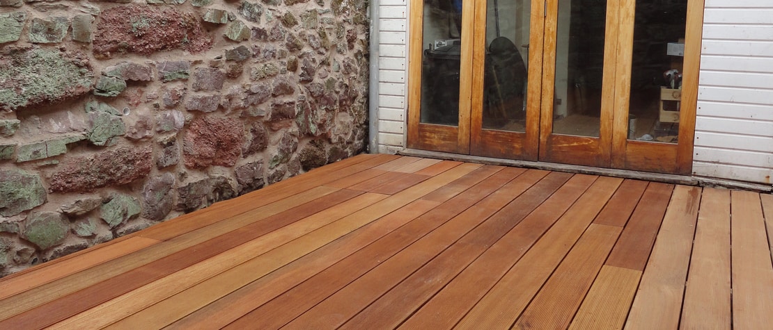 Decking with Garden doors